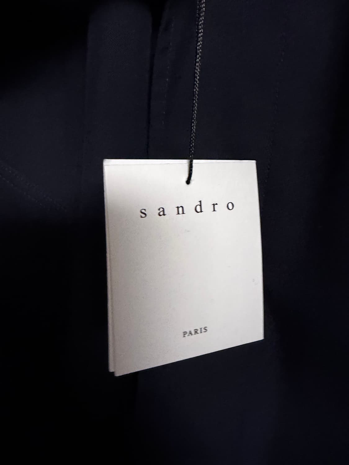 [XL] 산드로 벨티드 트렌치 코트 네이비 상품이미지4