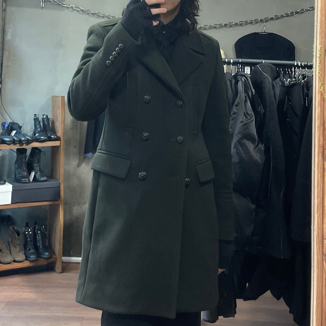 시스템 밀리터리 오피서 코트 상품이미지2