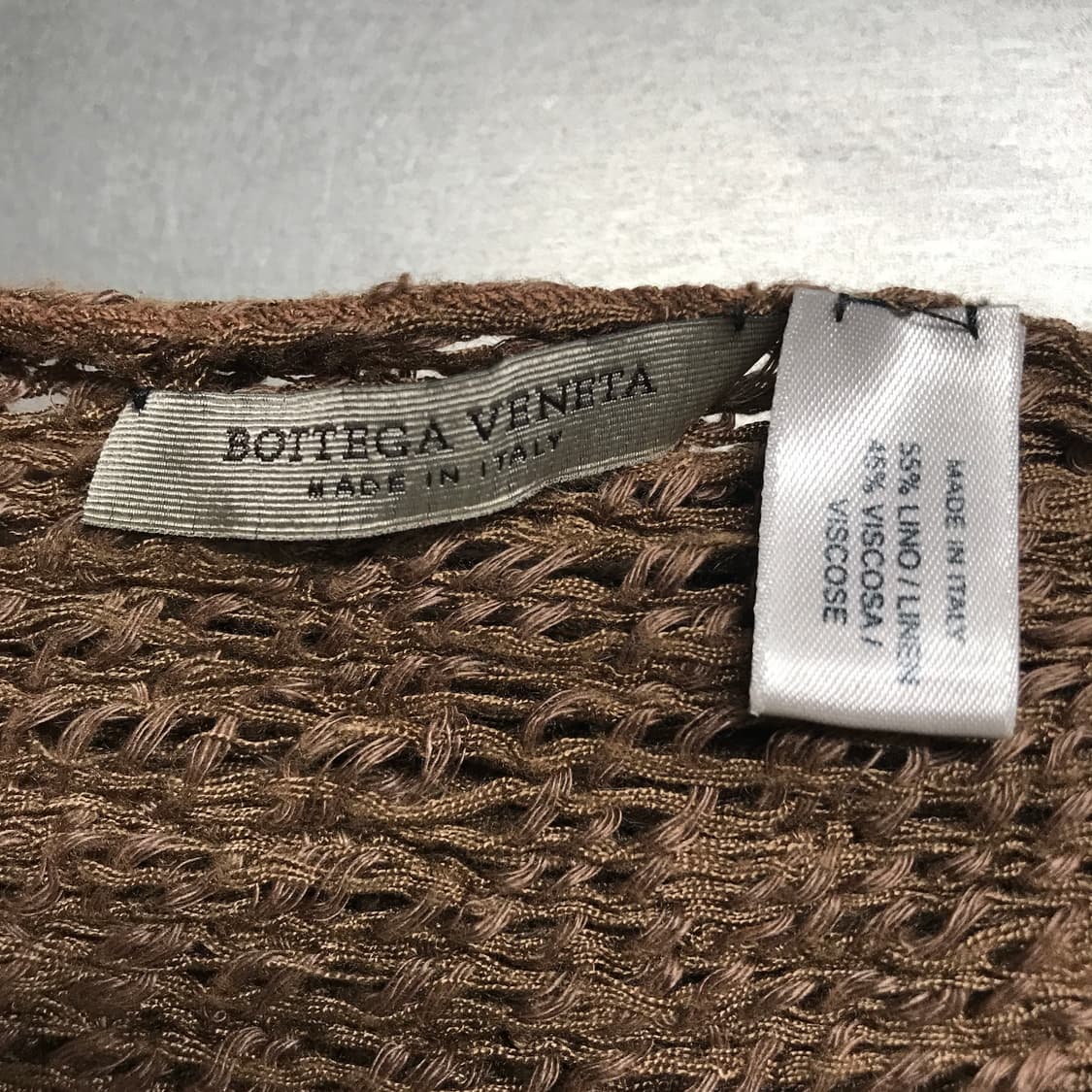 보테가베네타 린넨 혼방 머플러 상품이미지4