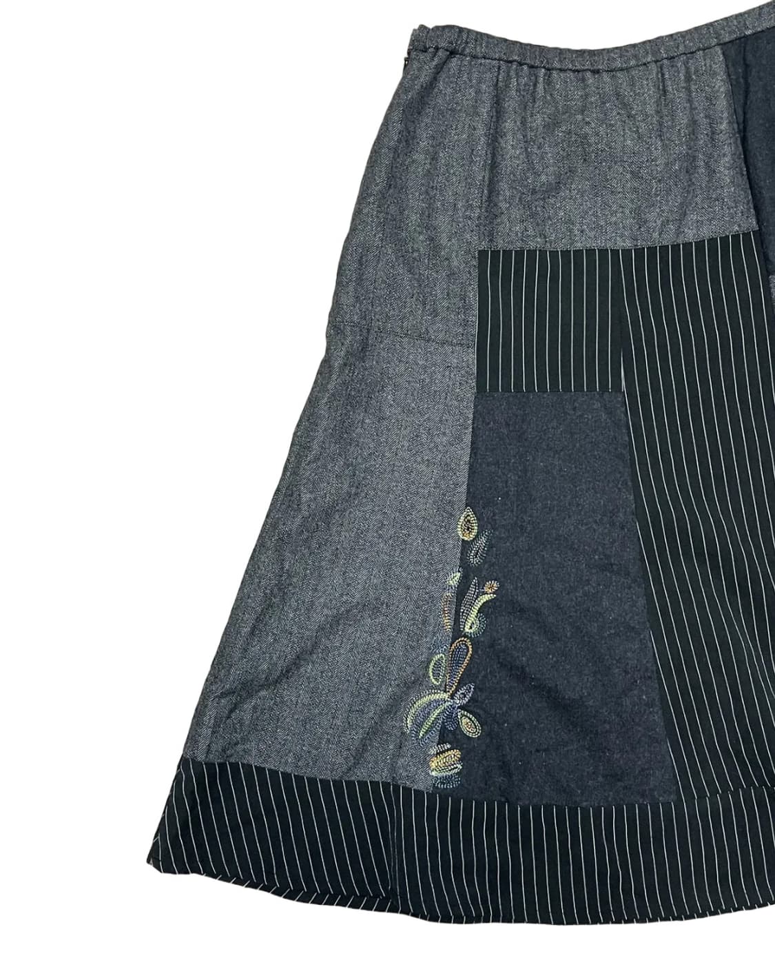 Patch&stitch wool skirt 상품이미지2