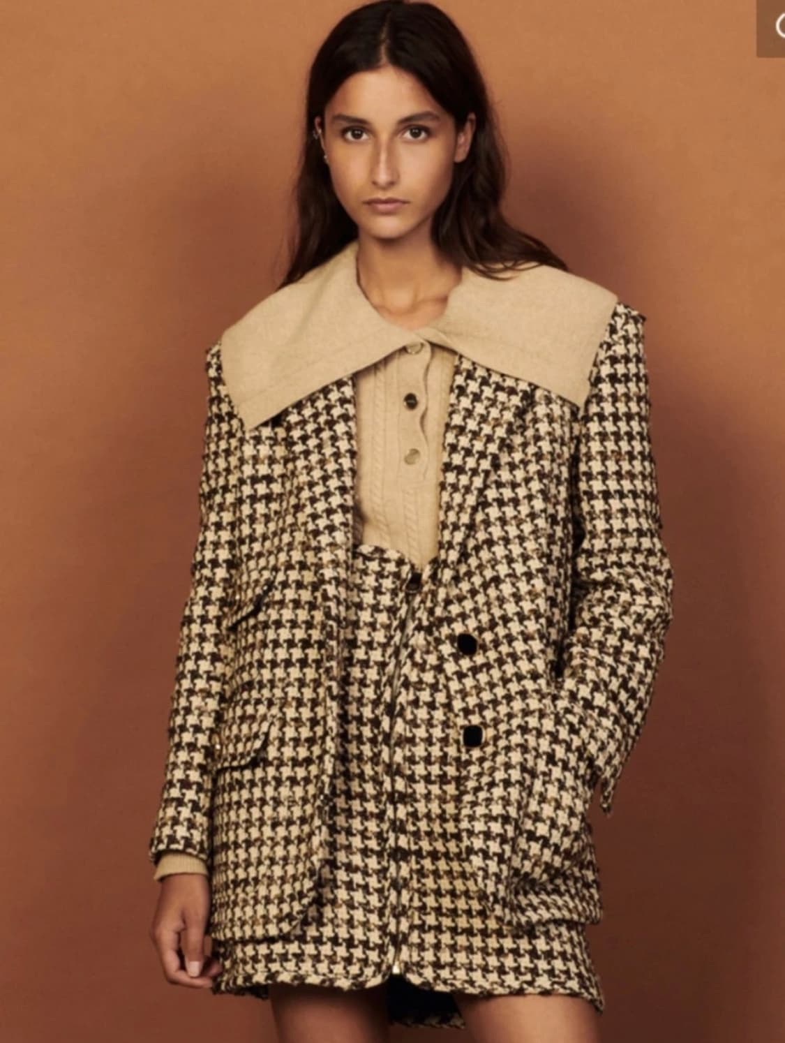 산드로 케이블 니트 카라 스웨터 상품이미지9