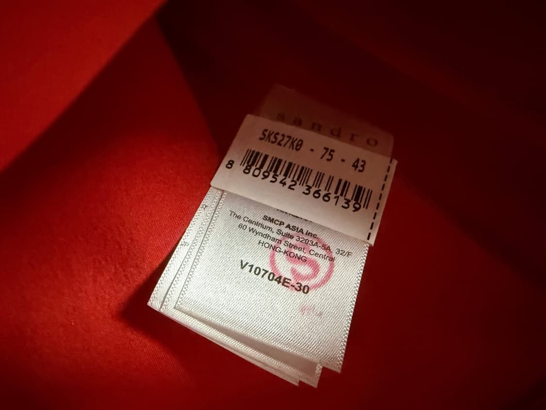 Sandro Racer Stripe Crepe Jacket In Red산 상품이미지9