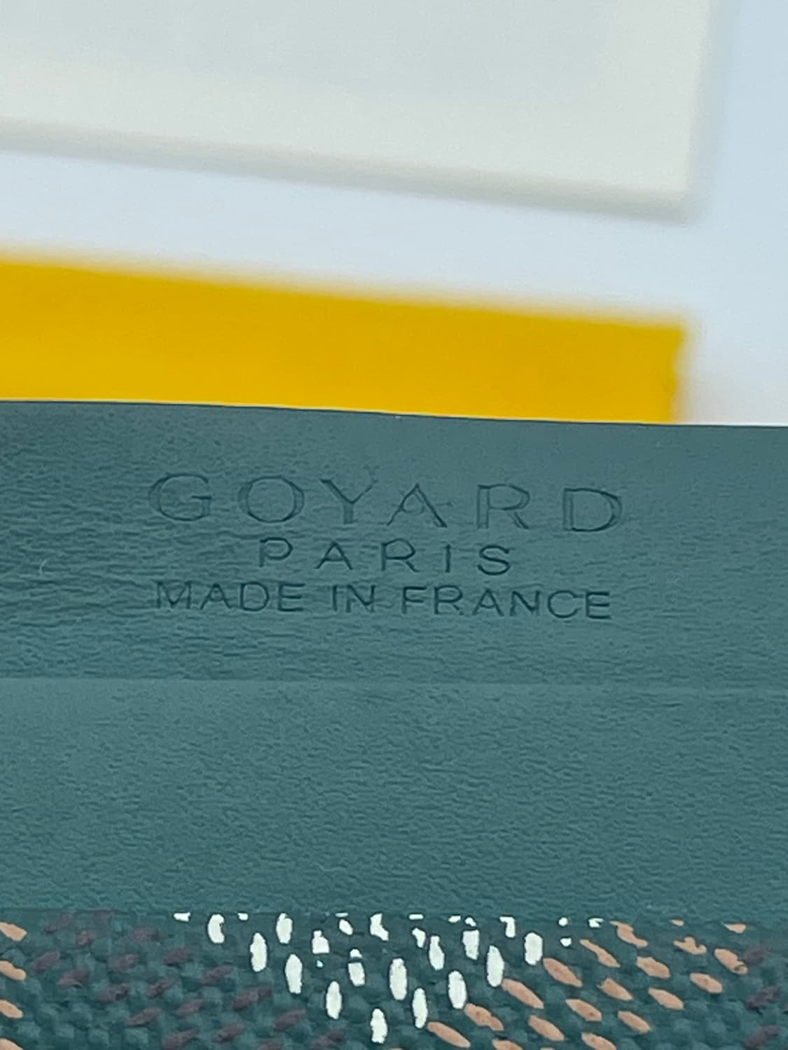 [ 풀구성 / 새상품급 ] 고야드 생쉴피스 카드홀더 카드지갑 그린  상품이미지5