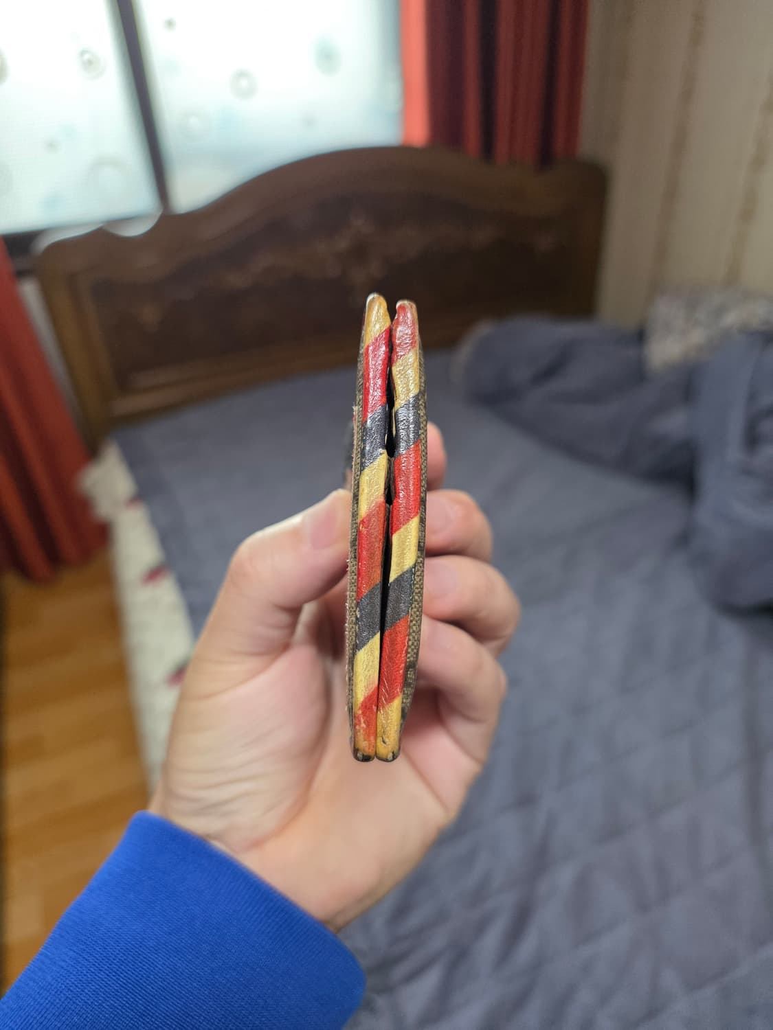 (정품) 구찌 GG 패치 자수 슈프림 캔버스 쿠리에 반지갑/개인/팝니다. 상품이미지8