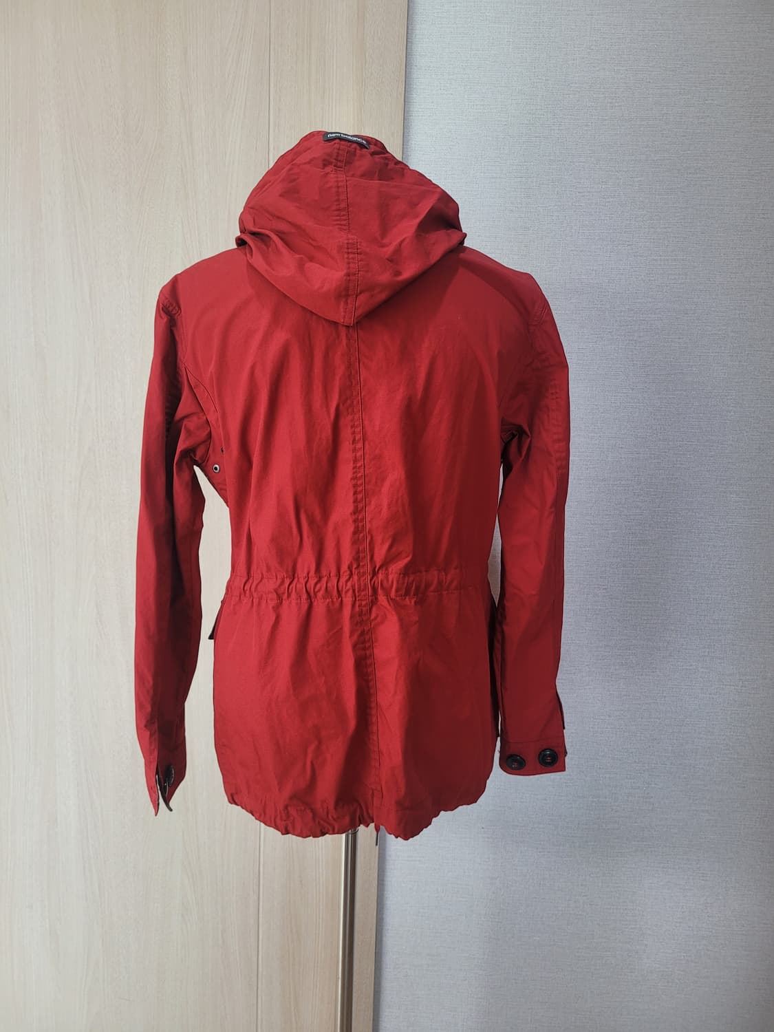 뉴발란스 NewBalance 야상 후드 바람막이 100 레드 상품이미지5