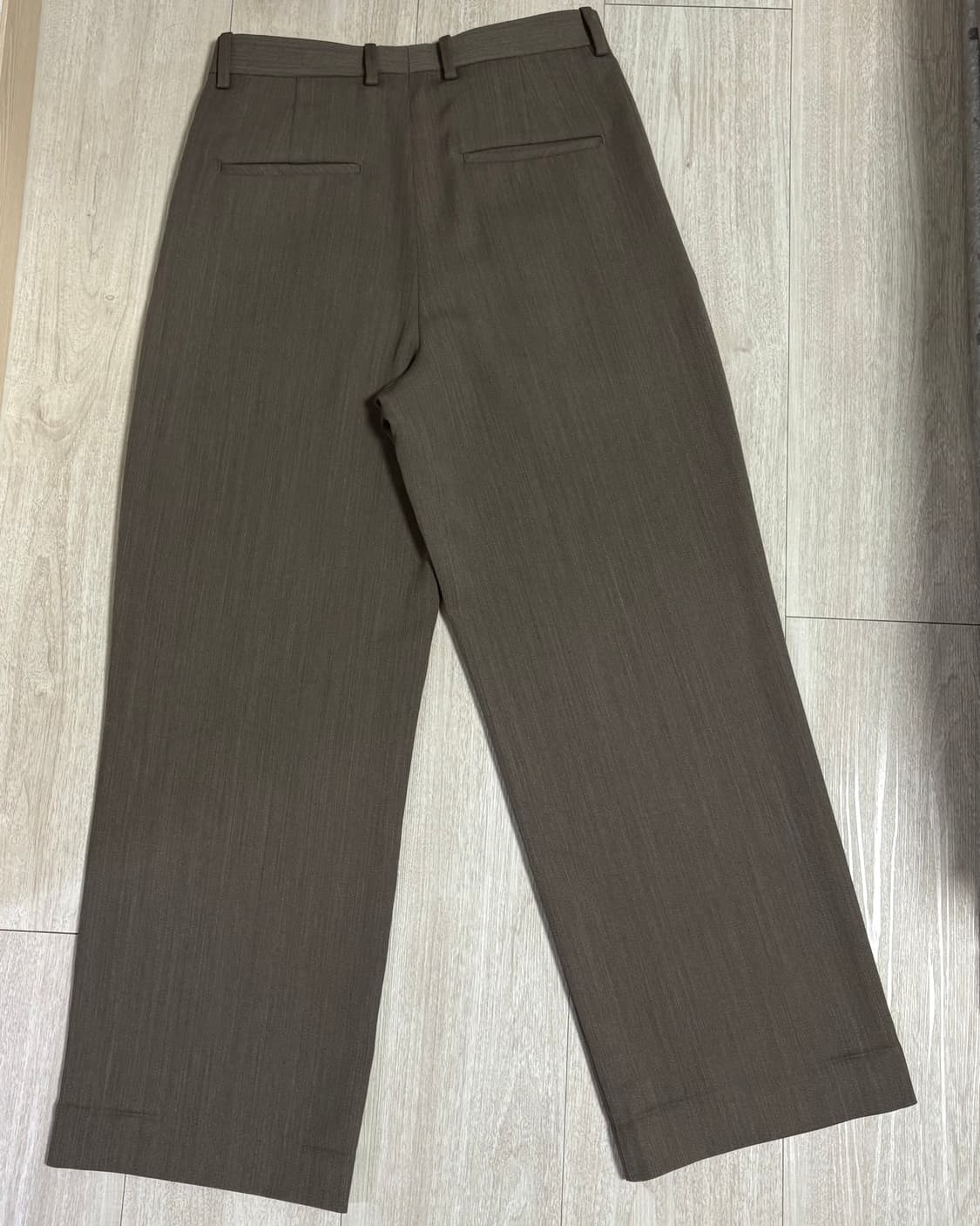 [30]토니웩 라이트 울 플리츠 와이드 트라우저 베이지 토프 상품이미지6