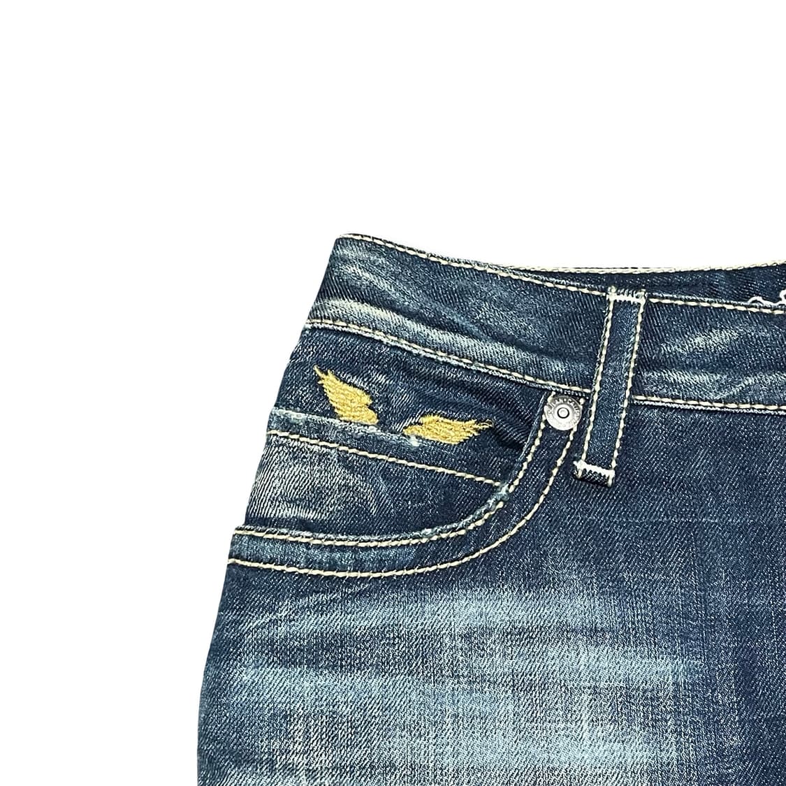 [28] 로빈스진 Y2K 빈티지 날개 데님 청바지 상품이미지4