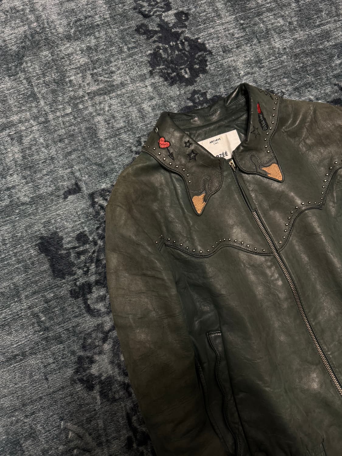 Obzee archive western lamb skin jacket 상품이미지2