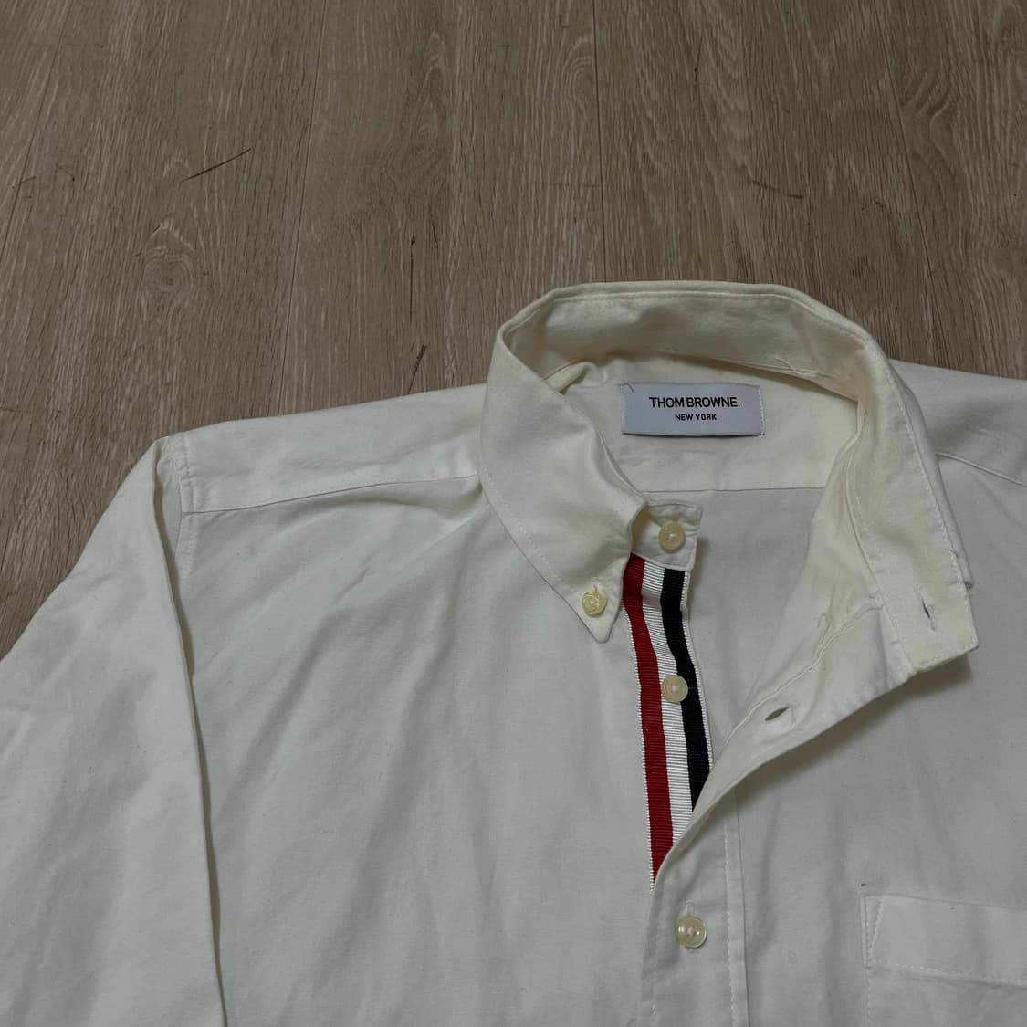 톰브라운 THOM BROWNE 옥스퍼드 히든 셔츠 1사이즈/M(95) 상품이미지3