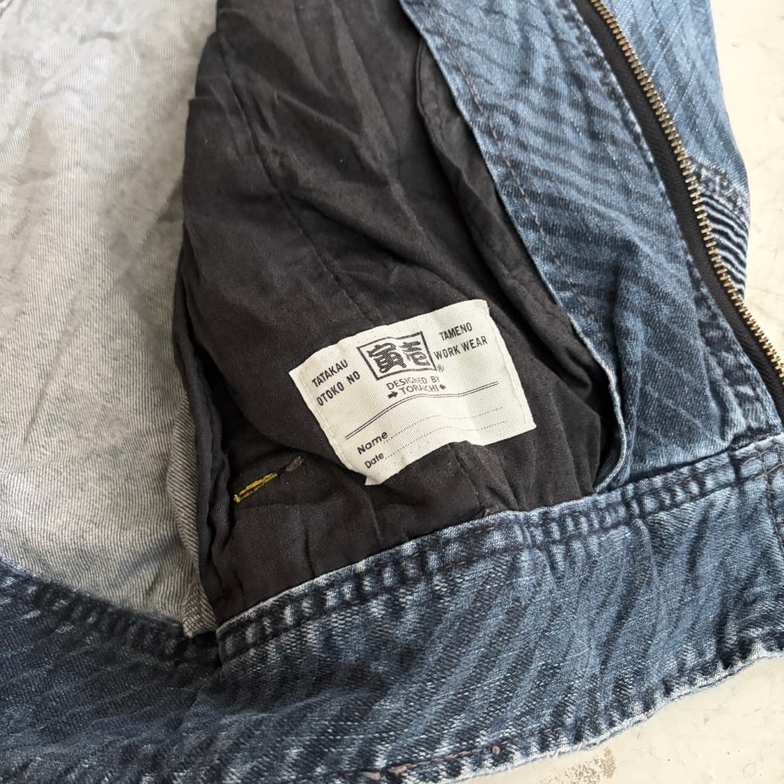 Toraichi 토라이치 8980 빈티지 데님 라이더 자켓 M 상품이미지7