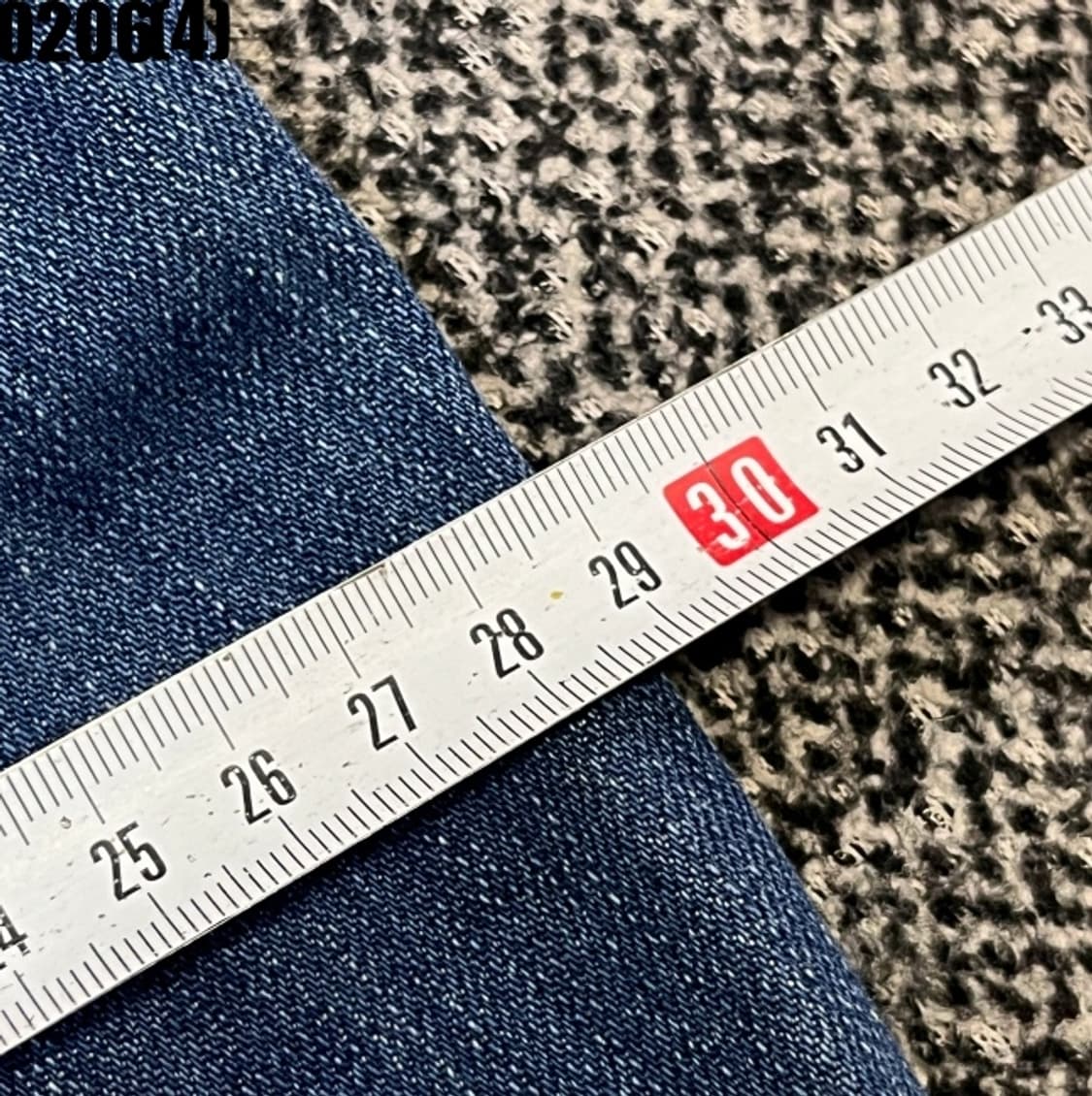 [30] 워싱 세미 부츠컷 데님 청바지 블루 0206(4) 상품이미지6