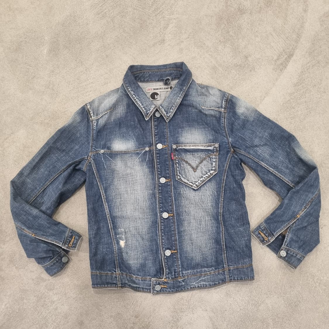 일본빈티지  리바이스 엔지니어드진 데님 자켓M 국매발매판 청바지 상품이미지1