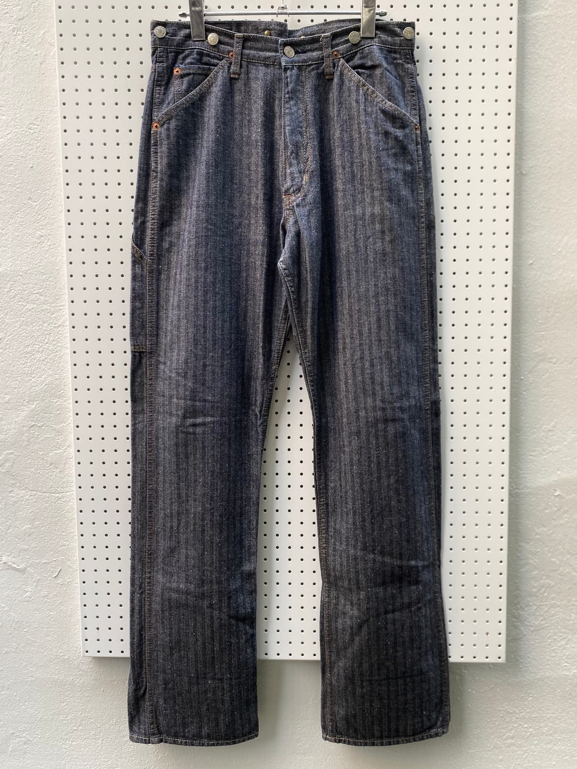 Hysteric Glamour Kinky 헤링본 스트라이프 데님 팬츠 상품이미지3