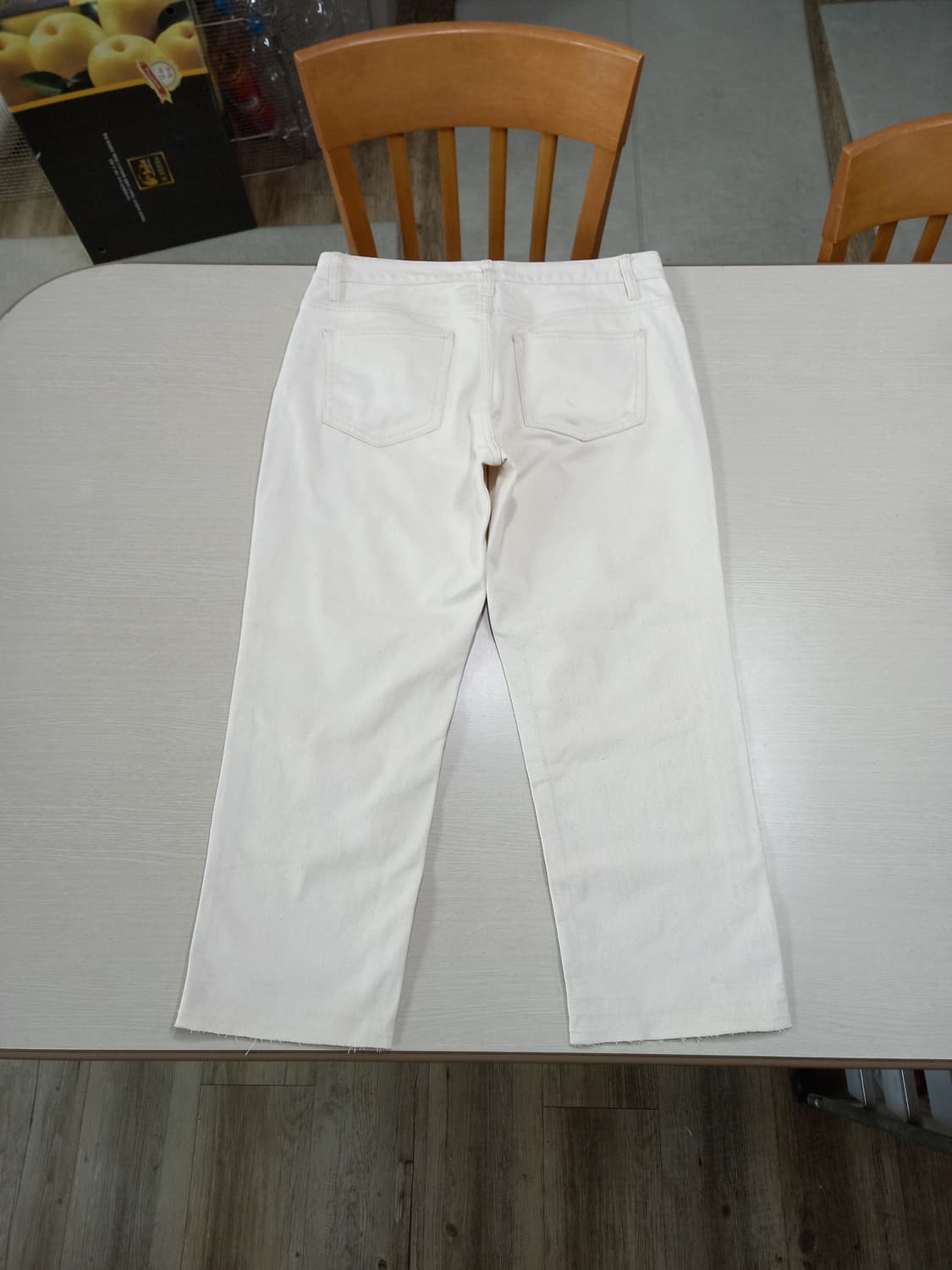 33 SPAO 슬림일자 크림진 크롭 33-449 상품이미지2