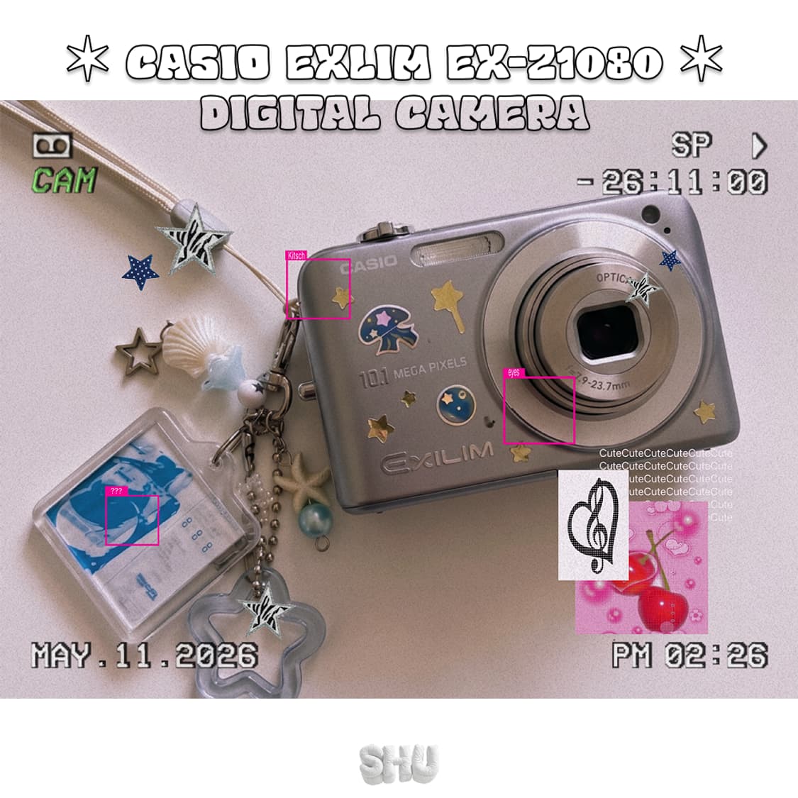 카시오 엑슬림 EX-Z1080 빈티지 디카 실버 상품이미지1
