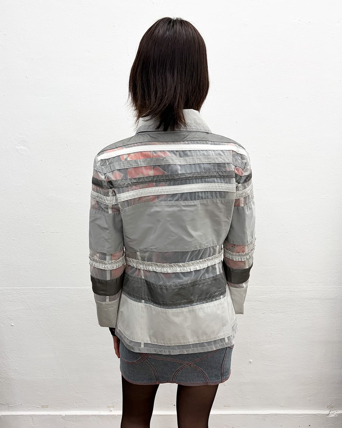 에르마노 설비노 2009S/S 시스루 더블 자켓 상품이미지2