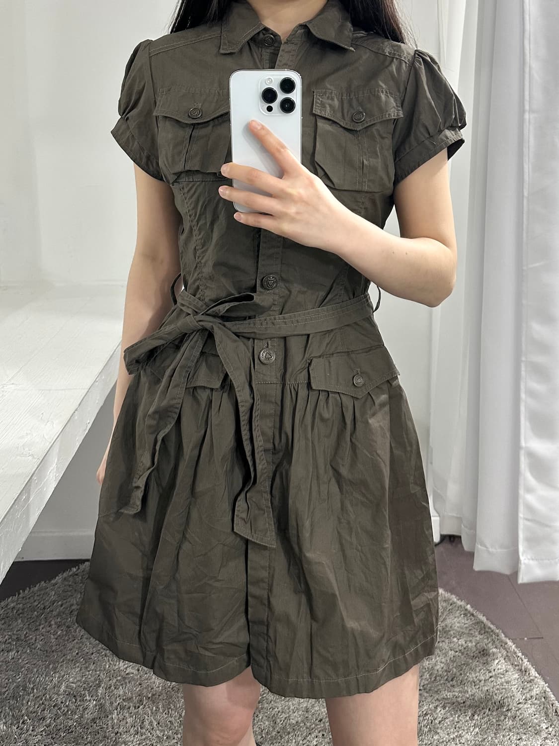 pocket mini shirt onepiece 상품이미지3
