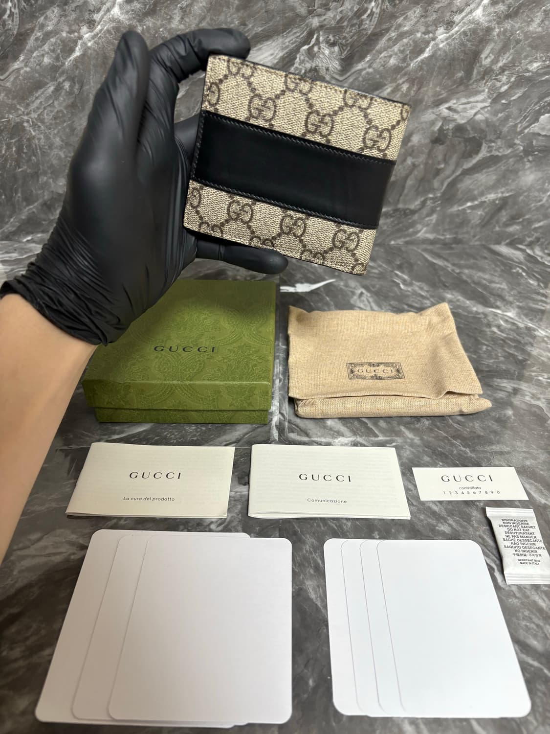 (새상품급) 구찌 GG 슈프림 반지갑 베이지 에보니 상품이미지2