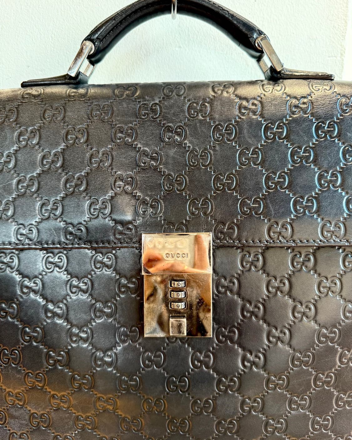 구찌 블랙 GG 시마 브리프케이스 상품이미지3