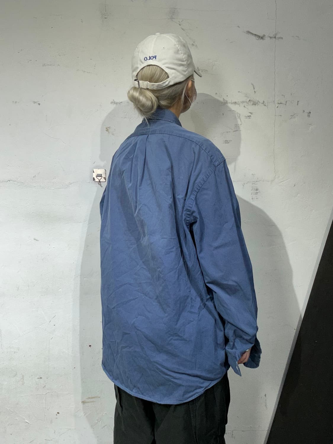 90s 폴로 랄프 로렌 블루 오버핏 셔츠 105 상품이미지3