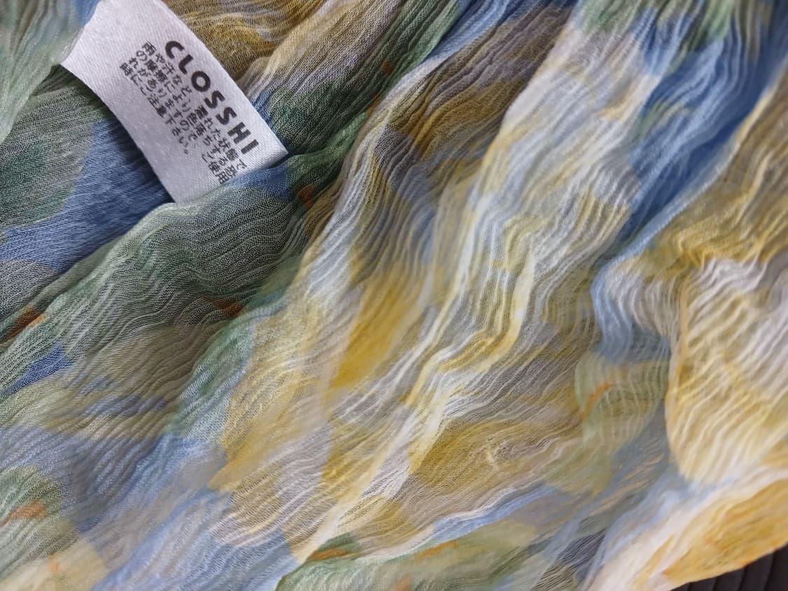 모리걸 closshi 노란 장미 실크 스카프 상품이미지2