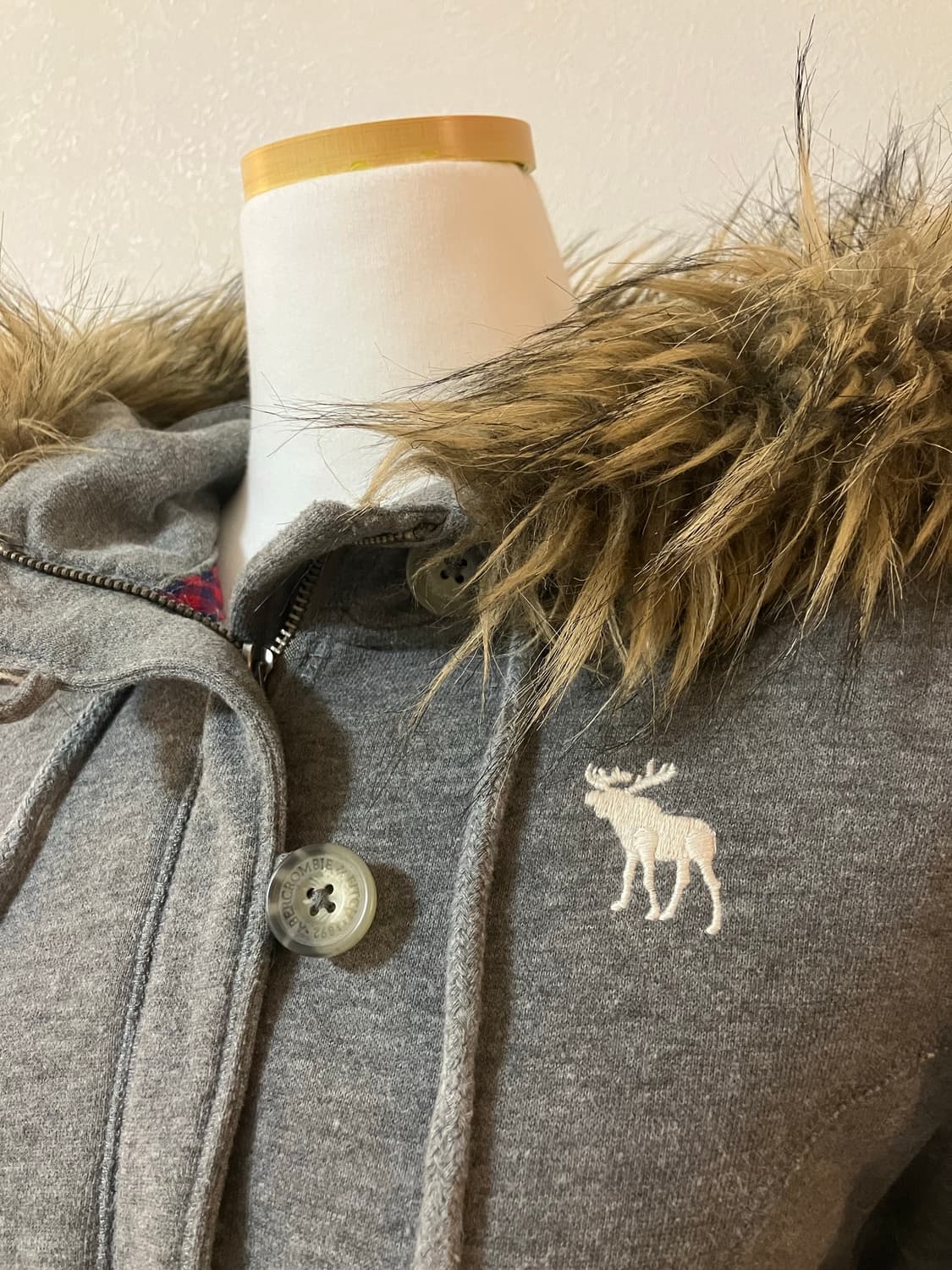 아베크롬비 퍼후드집업 울프죠 y2k 상품이미지2