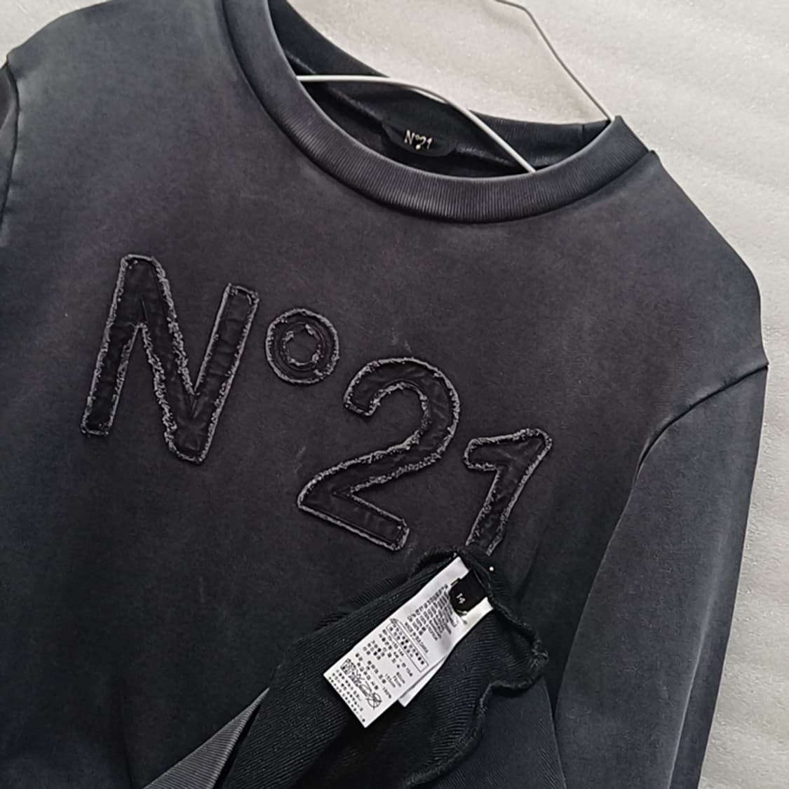 N21 맨투맨 라운드 티 + 밴딩 조거 팬츠 바지 여성 M 사랑봉봉 상품이미지4