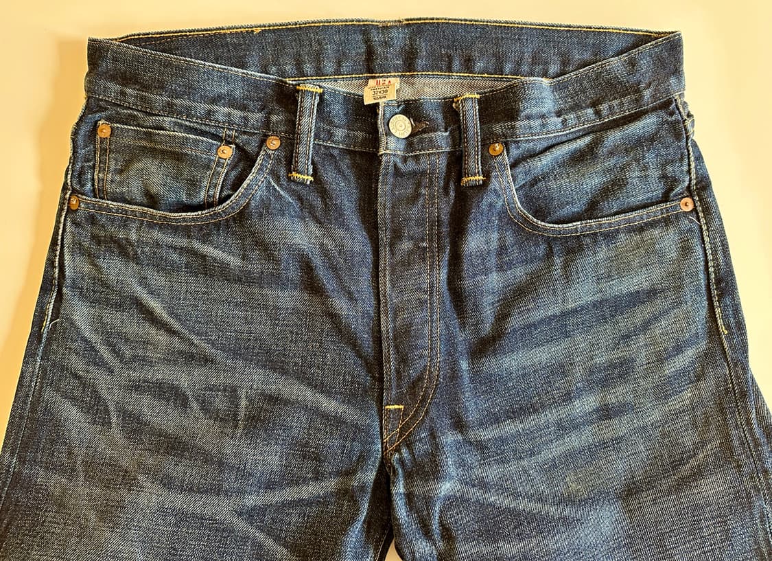 RRL 더블알엘 슬림 스트레이트 콘밀 셀비지 데님 32-30 신품급 상품이미지3