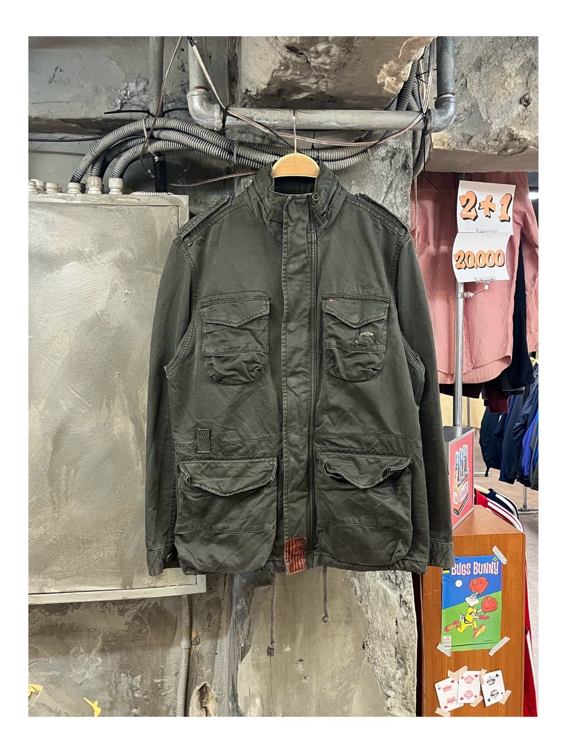 타미힐피거 밀리터리 자켓 카키 M #csz3034 상품이미지1