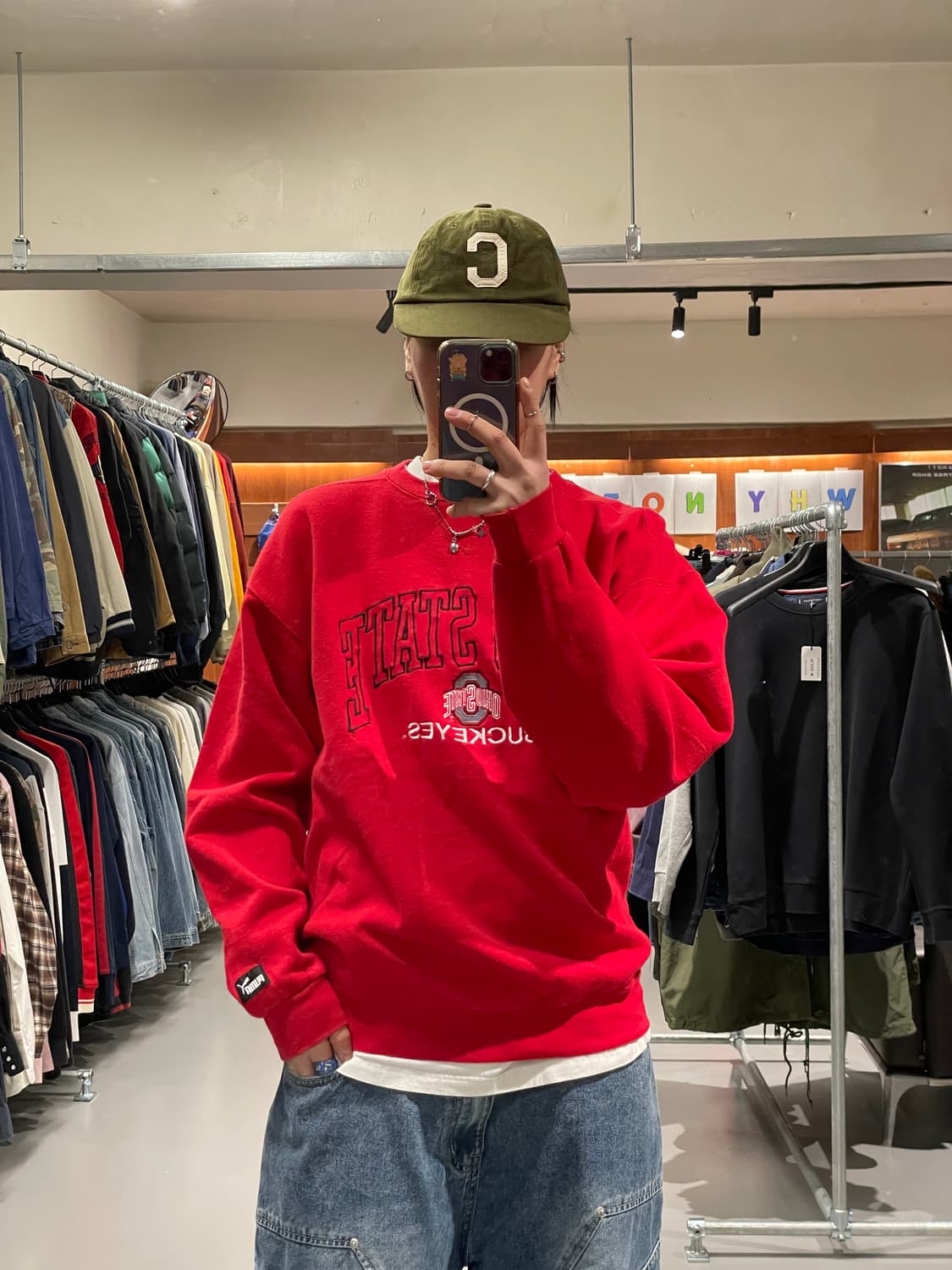 푸마 빈티지 오하이오 맨투맨티셔츠 상품이미지1