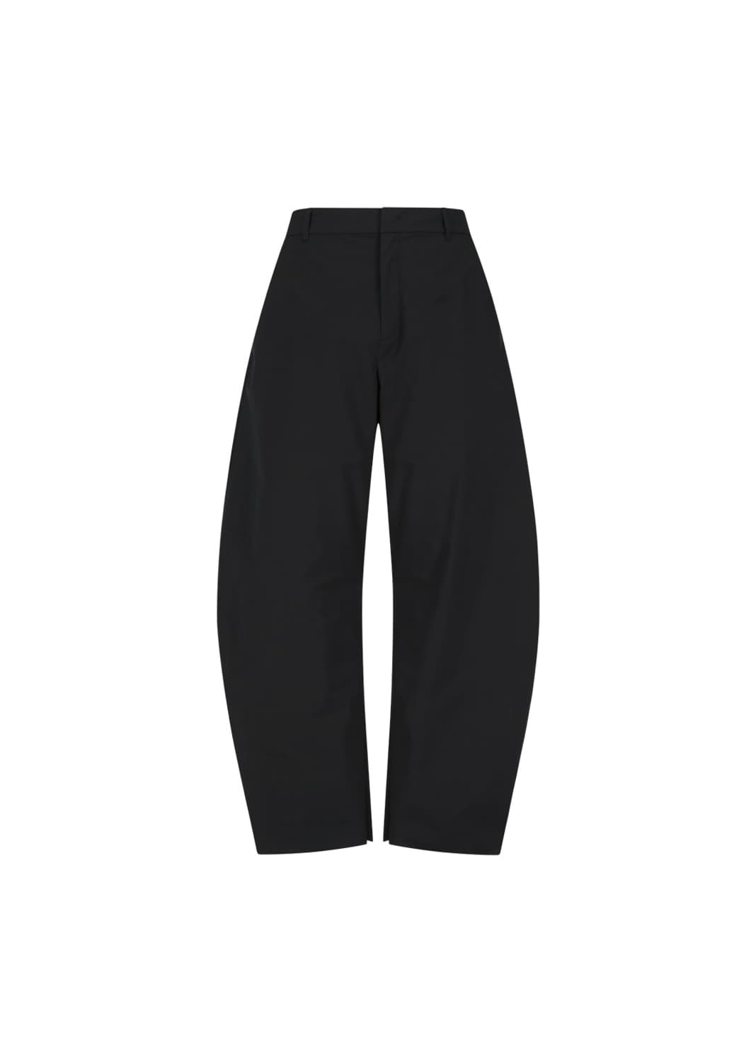 (M) 아모멘토 Taffeta Curved Leg Pants, Black 상품이미지1