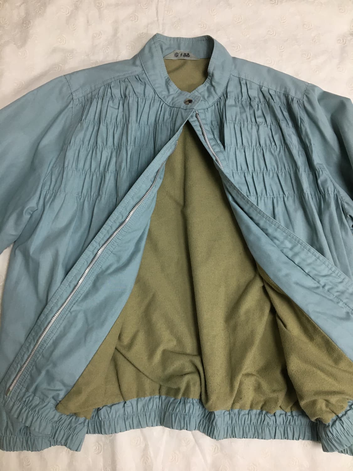 하늘 민트 셔링 자켓 상품이미지4