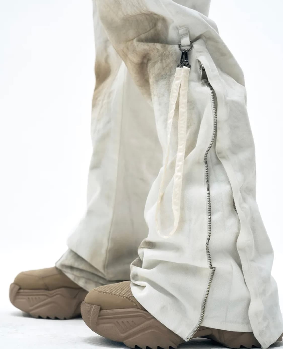 [M] Yeel washed zipper pants white 상품이미지7