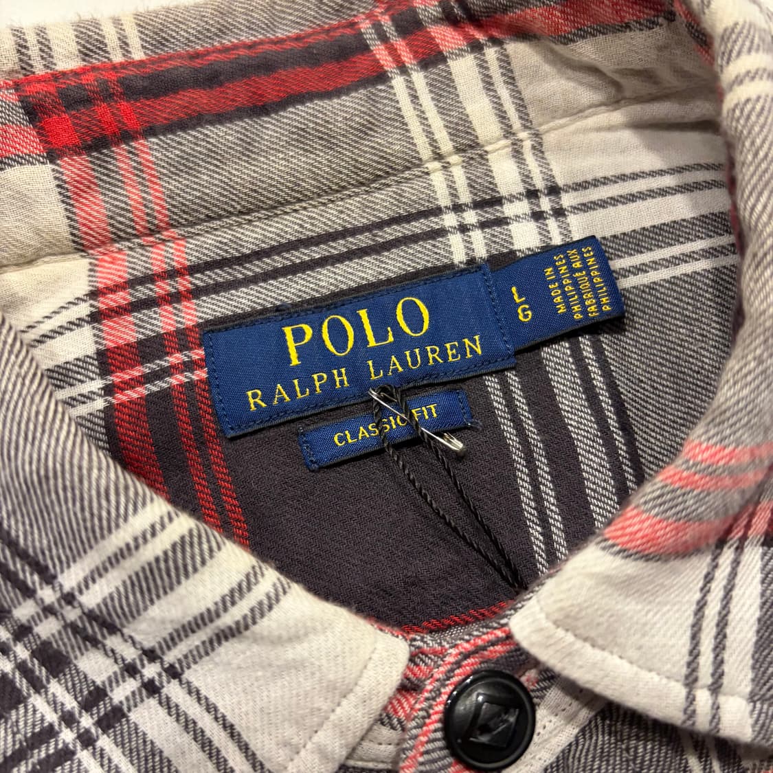 [L] 폴로 랄프로렌 클래식핏 투포켓 체크 셔츠 남방 D411 상품이미지5