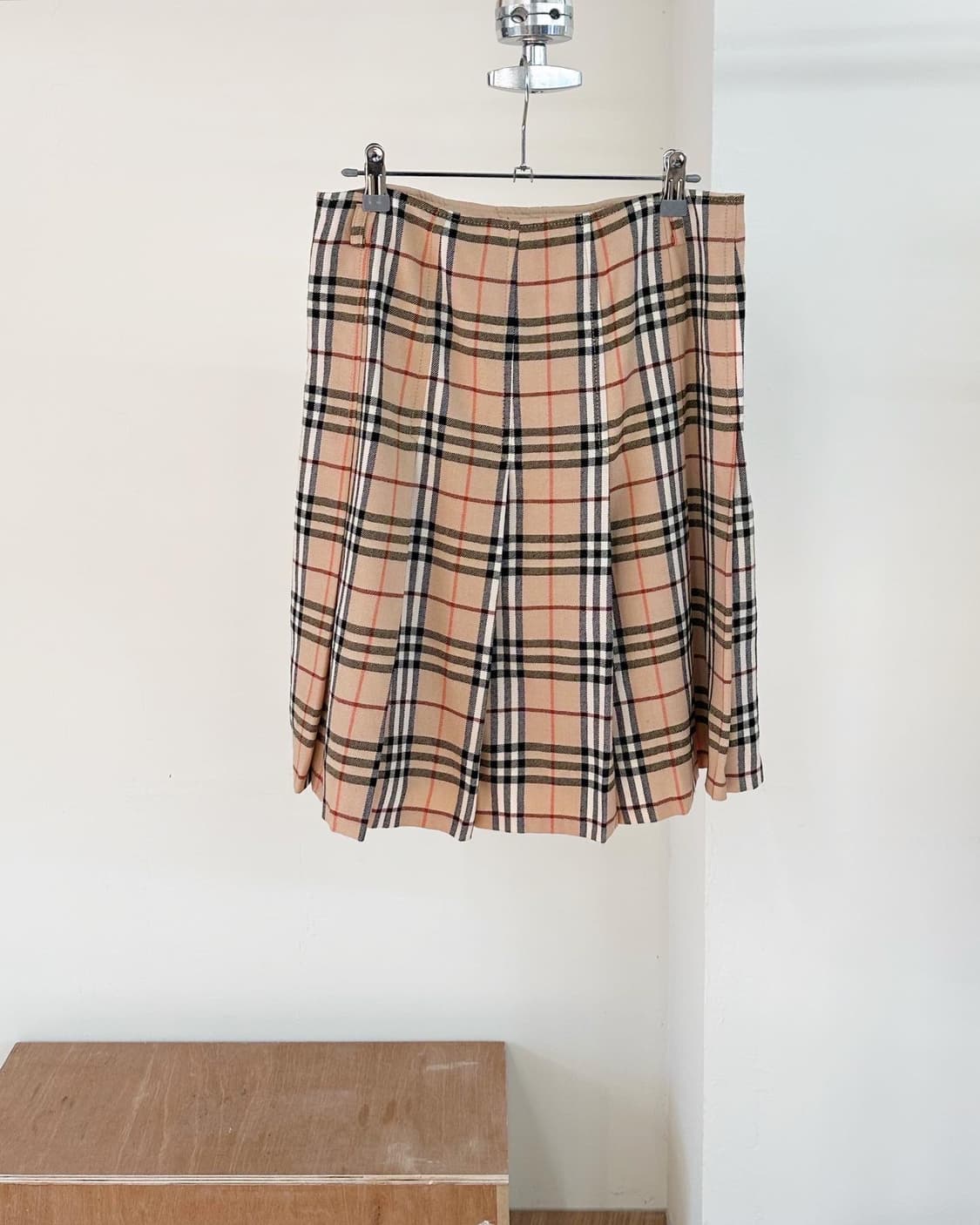 버버리 체크 플리츠 스커트 상품이미지6