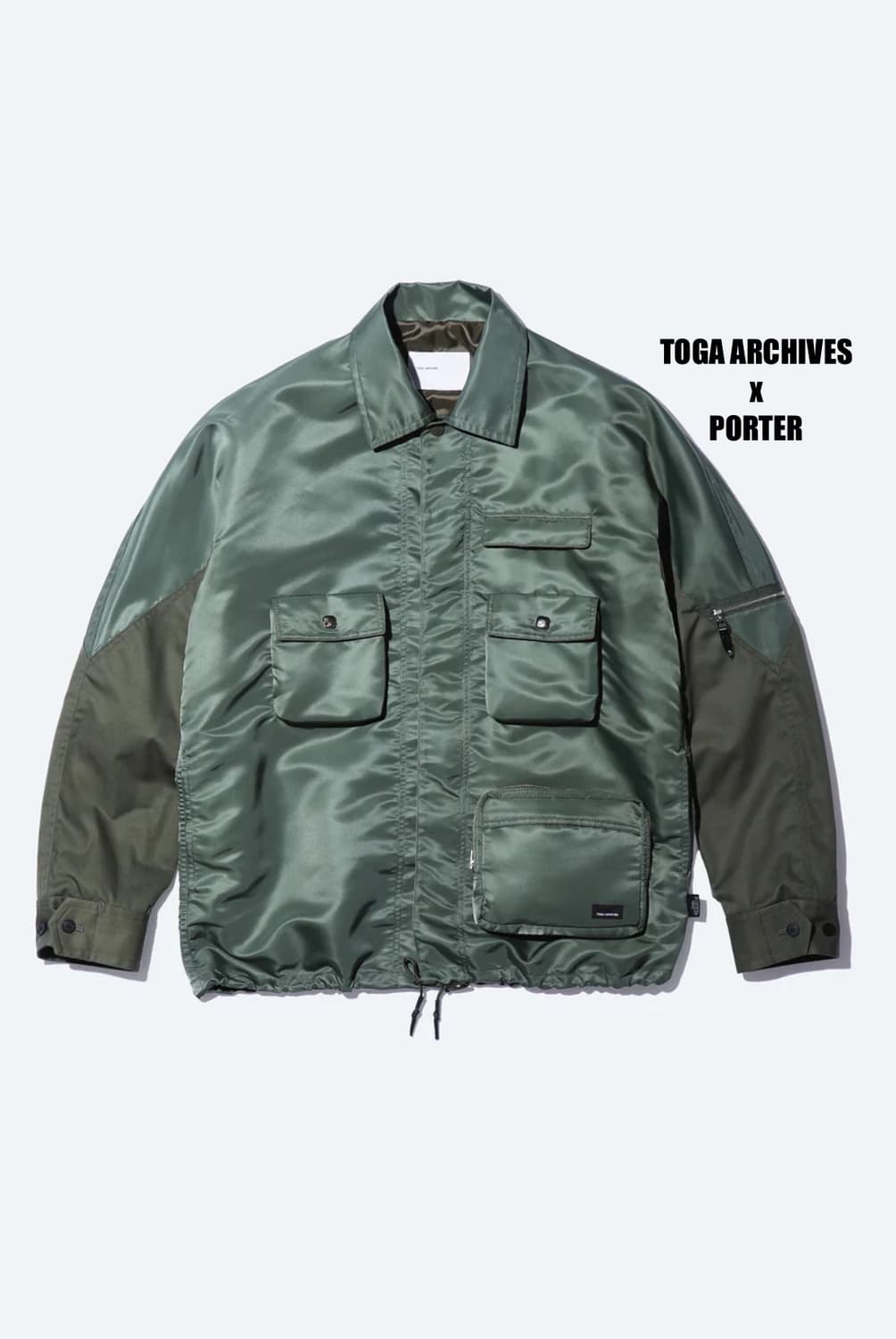 [L] 토가 아카이브 x 포터 나일론 블루종 카키  상품이미지1