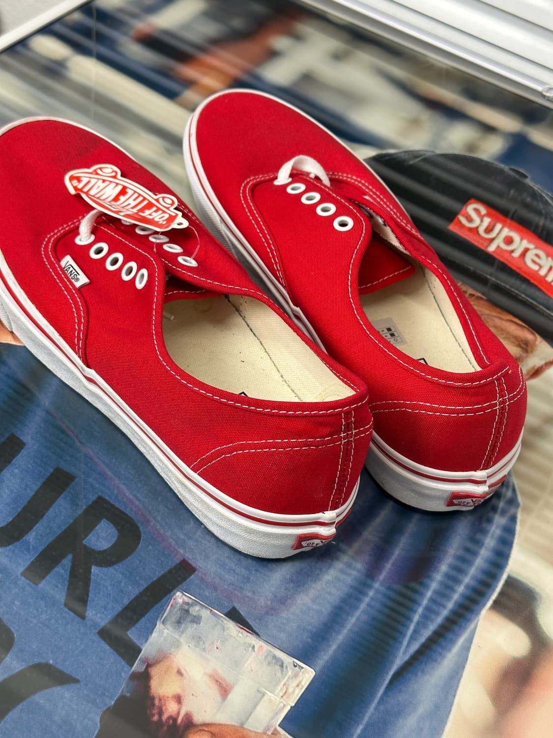 반스 어센틱 레드 스니커즈 280 (새상품) 상품이미지3