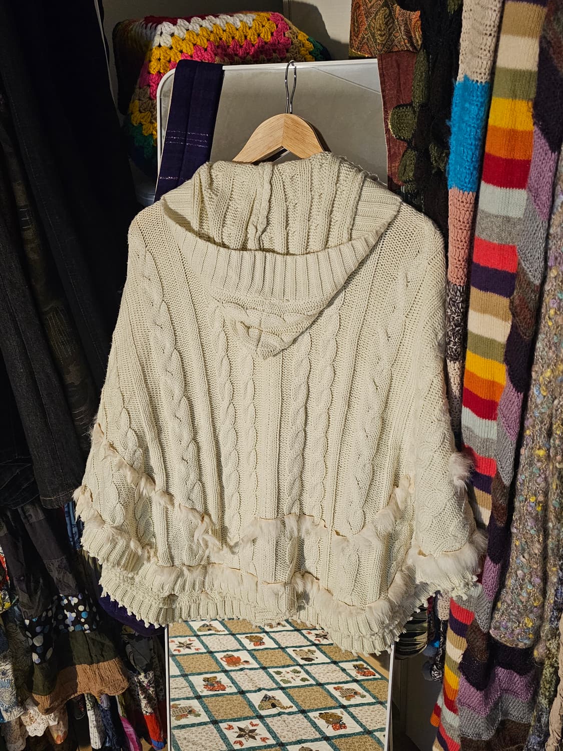 떡볶이단추 사와코 후드 케이프 상품이미지2