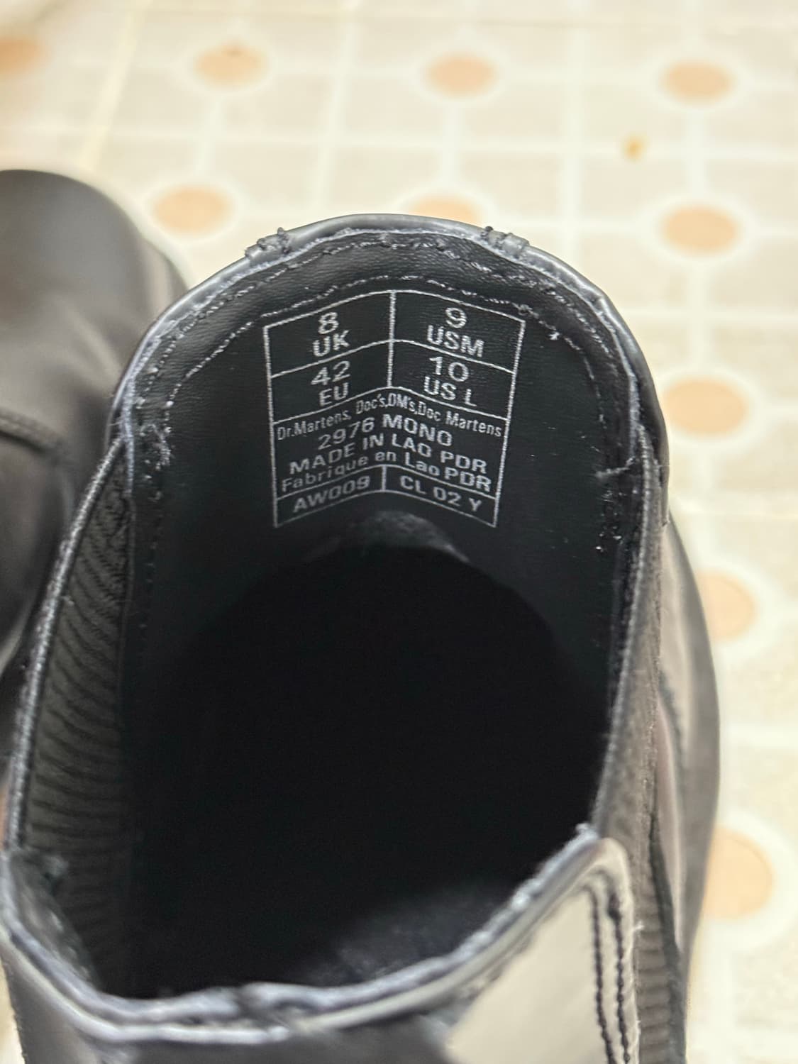 [270]닥터마틴 2976 모노 스무스 레더 첼시 부츠 블랙 상품이미지7