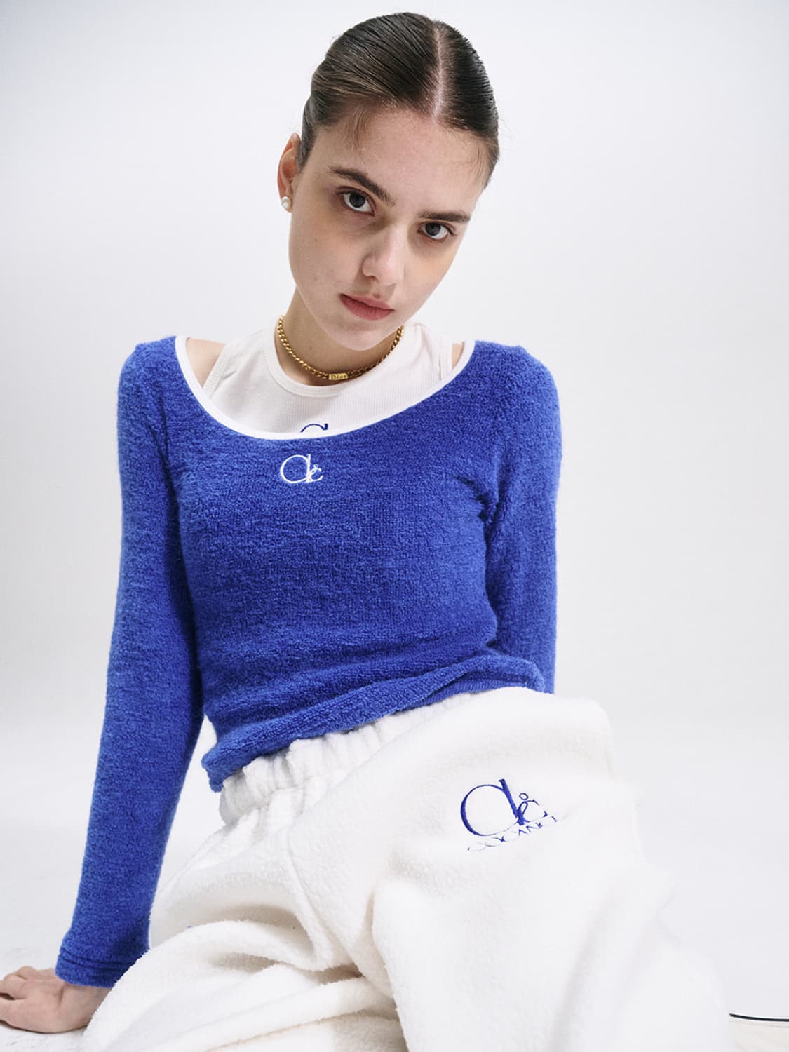 코캔클 CCL 부클 플러피 롱슬리브 티셔츠 + 목폴라 워머 상품이미지4