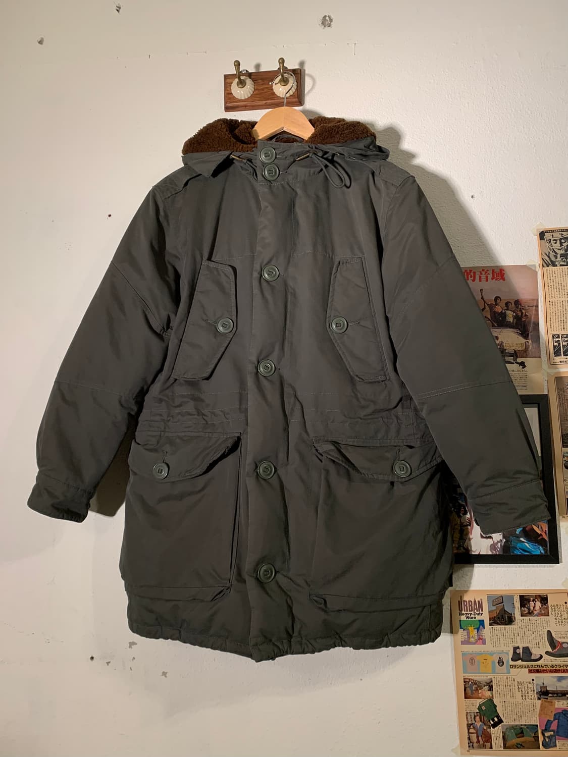 폴로 사이드 버튼 보아 필드파카 상품이미지1