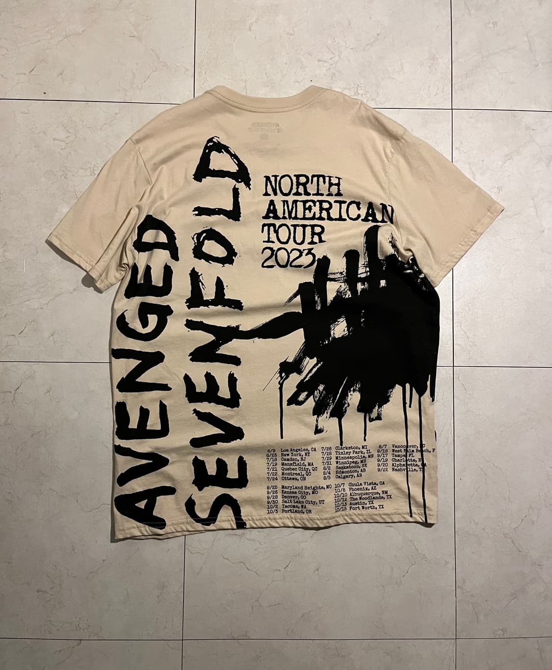 Avenged sevenford 2023 tour T-shirt 상품이미지2