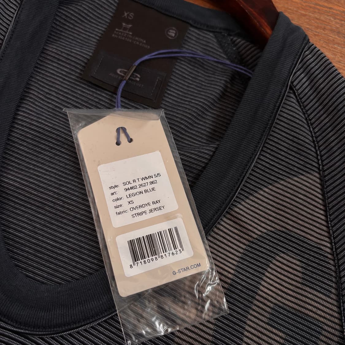 새제품 지스타 RAW 반팔 티셔츠 XS 입체 절개 일레귤러 다잉 상품이미지4