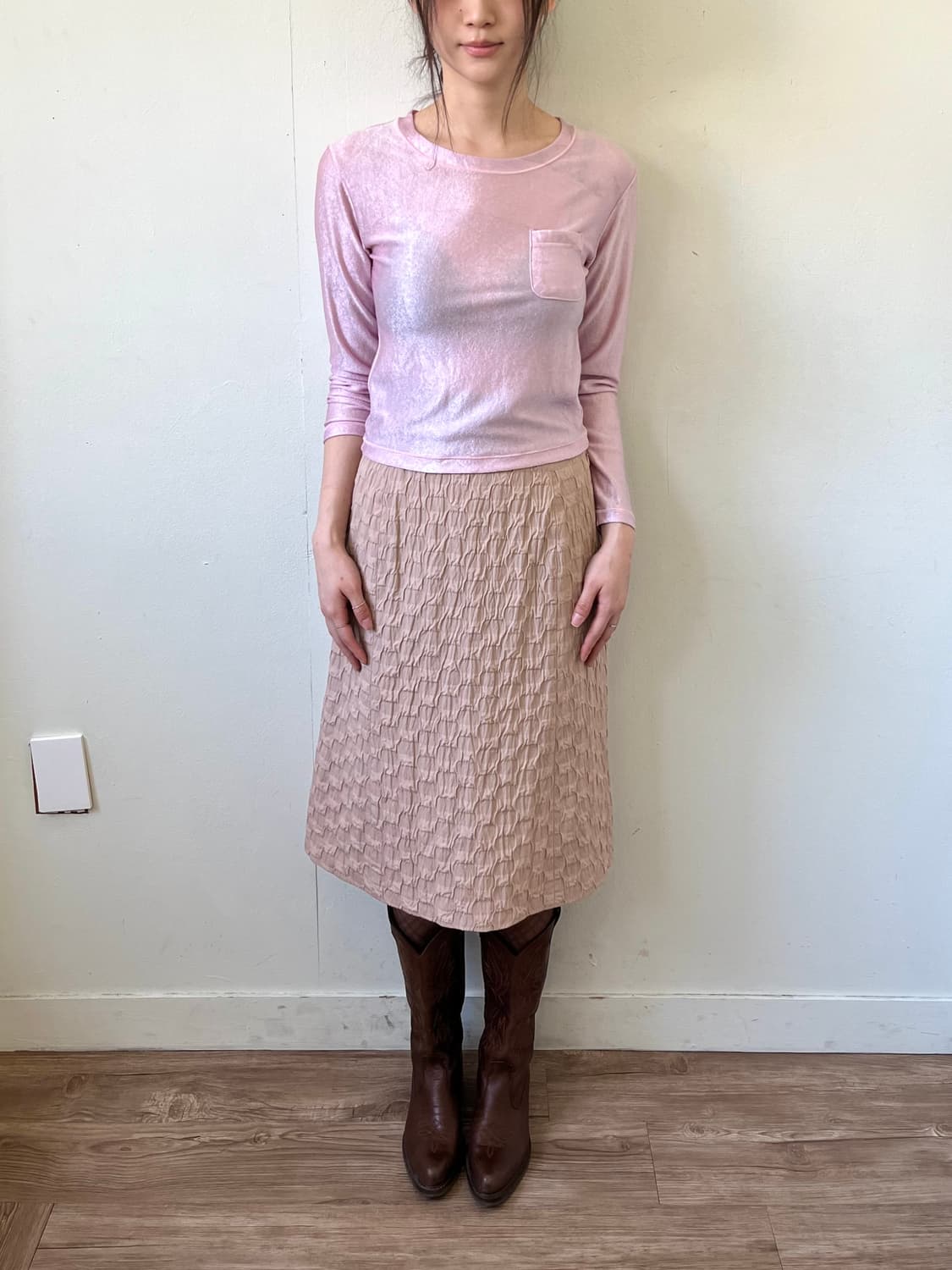 Dissiprin 인디핑크 벨벳 탑 상품이미지8