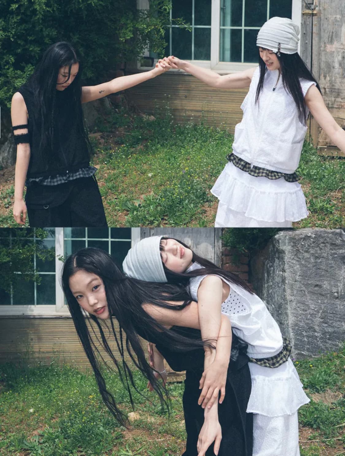 뚜오미오 오버사이즈 글리터 비니 아이보리 상품이미지2