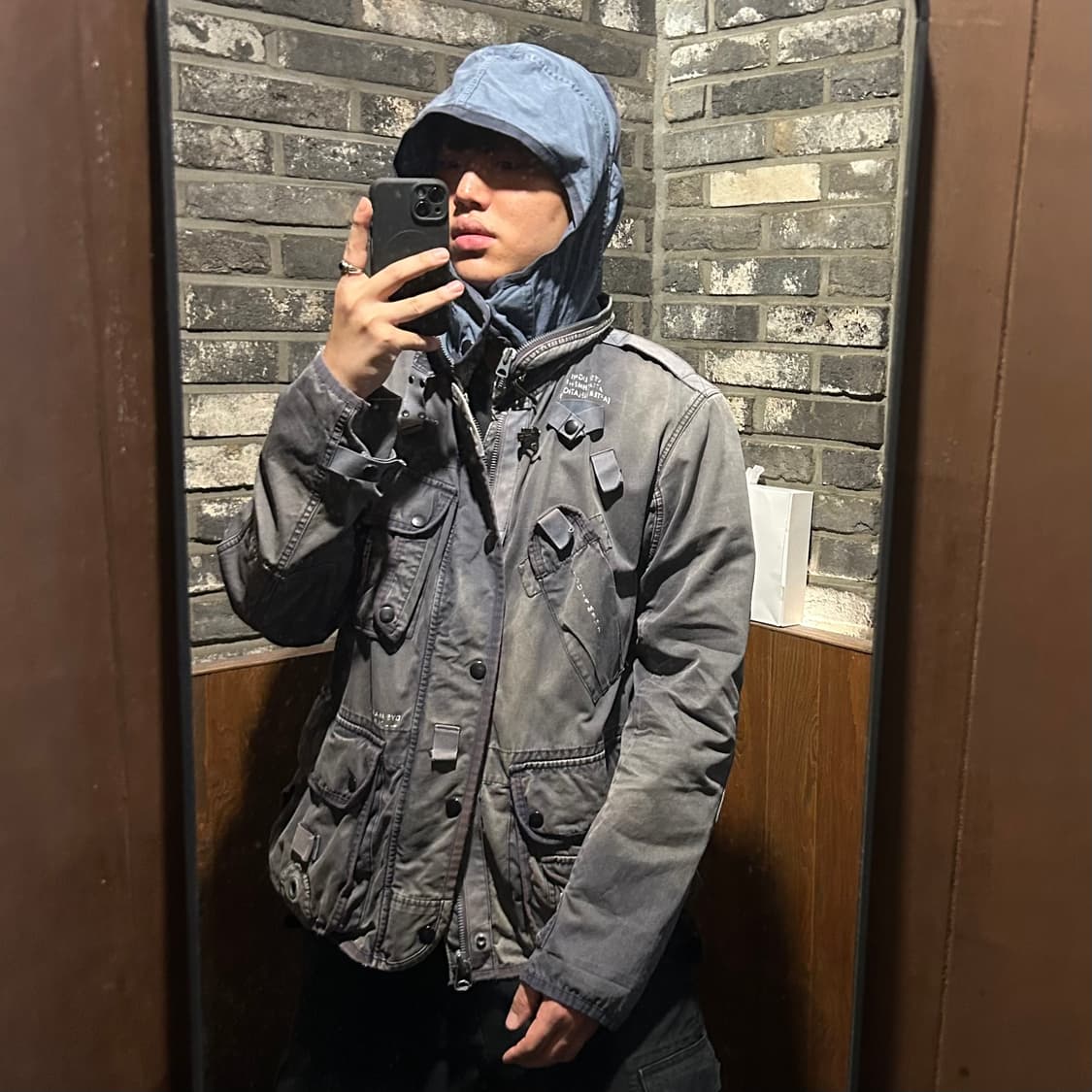 L) 폴로 랄프로렌 USRL 해군 밀리터리 빈티지 자켓 레어 상품이미지10