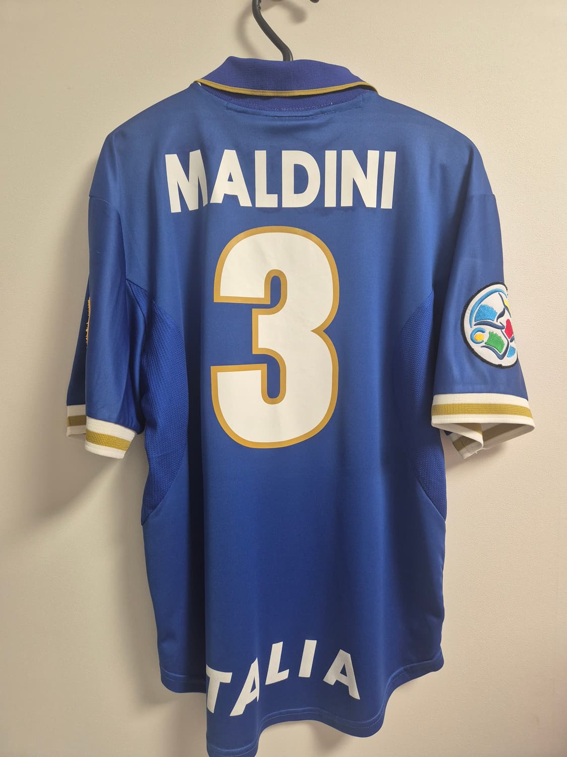 96-97 이탈리아 홈 말디니 정품 축구 유니폼  상품이미지2