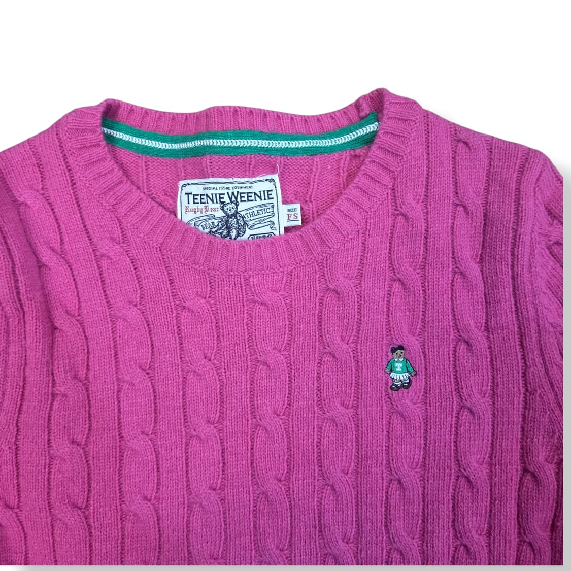 Teenie Weenie 핑크 꽈배기 니트 상품이미지3