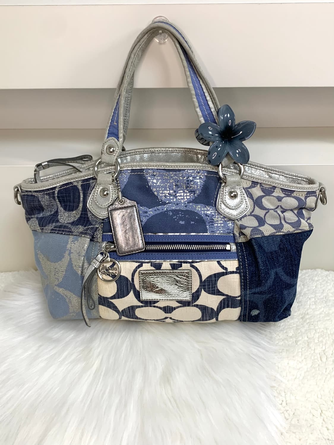 코치 패치워크 데님 토트백 y2k 상품이미지1