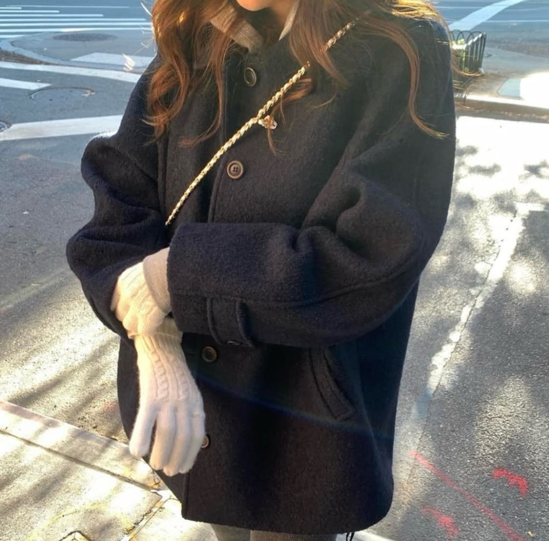 타낫 하프코트 네이비 (ato alpaca wool half coat) 상품이미지4